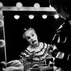Charlie CHAPLIN. 1952. 
Charlie CHAPLIN during the shooting of the movie "Limelight", starring Charlie CHAPLIN, Sidney CHAPLIN, Claire BLOOM and Buster KEATON.